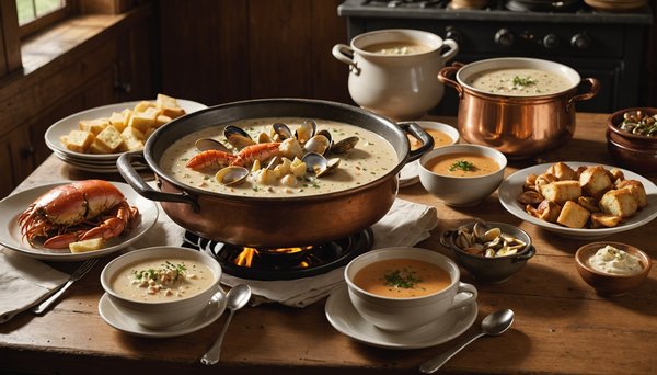 Les saveurs réconfortantes des soupes et chowders de nouvelle-angleterre